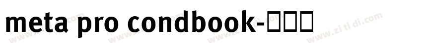 meta pro condbook字体转换